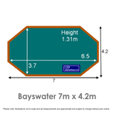Bayswater Wooden Pool Dimensions