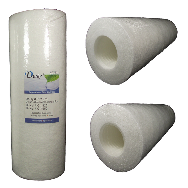 Disposable Hot Tub Filter Manufacturers Codes C4326, C4950 Panache