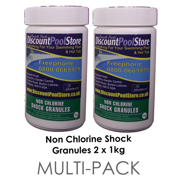 Non Chlorine Shock Granules 2 x 1kg MultiPack Panache Pools