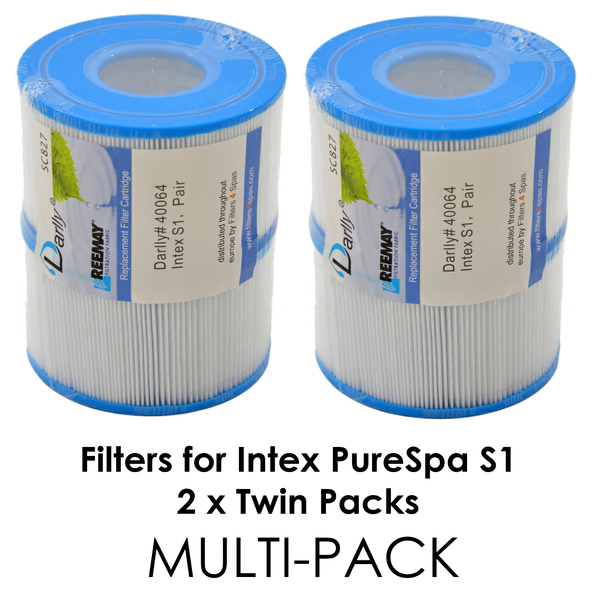 Intex S1 filters for PureSpa Bubble & Jet Massage Inflatable Hot Tubs Panache Pools' Discount