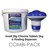Small 20g Chlorine Tablets 2kg with Dispenser