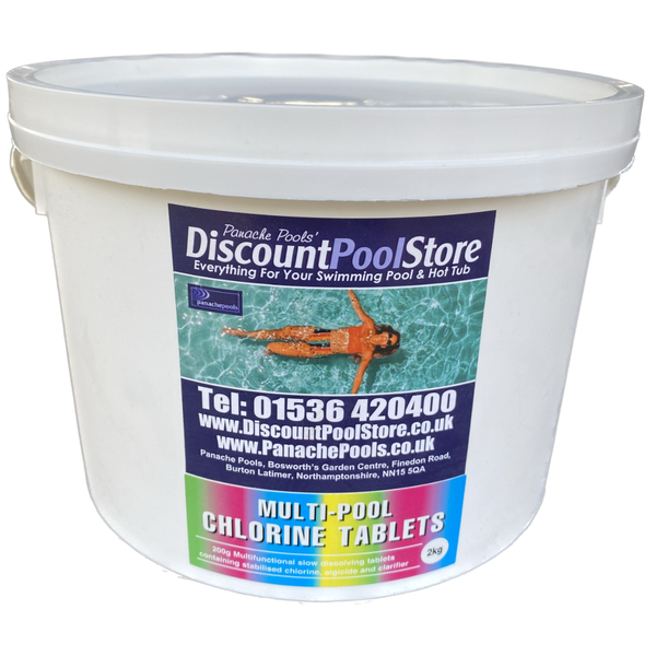 Large 200g Multi Pool Chlorine Tablets (2kg or 5kg) Panache Pools' Discount Pool Store