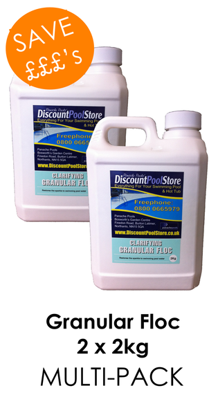 Clarifying Granular Floc 2 x 2kg Multi-Pack – Panache Pools' Discount ...
