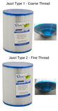 jazzi type 1 and type 2 filters for passion spas