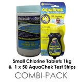 Small Chlorine Tablets and Test Strips