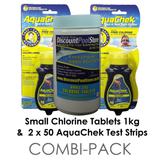 Small Chlorine Tablets and Test Strips