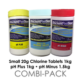 Small Chlorine Tablets pH Plus pH Minus