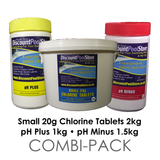 Small Chlorine Tablets pH Plus pH Minus
