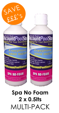 Spa No Foam 2 x 0.5 litres Multi-Pack