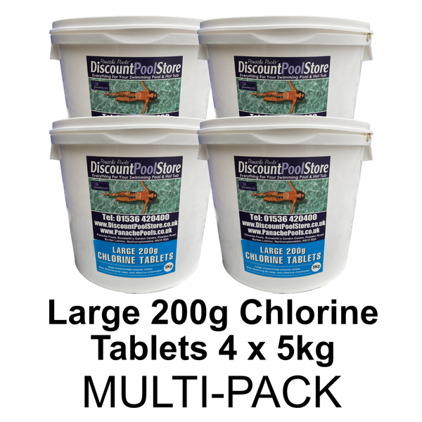 Large 200g Chlorine Tablets for swimming pools Panache Pools' Discount Pool Store