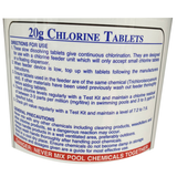 Small 20g Chlorine Tablets  (1kg, 2kg or 5kg)