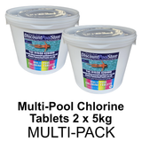 Large 200g Multi Pool Chlorine Tablets 5kg (Twin Pack or Four Pack)