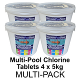 Large 200g Multi Pool Chlorine Tablets 5kg (Twin Pack or Four Pack)