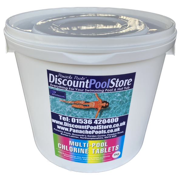 Large 200g Multi Pool Chlorine Tablets (2kg or 5kg) Panache Pools' Discount Pool Store
